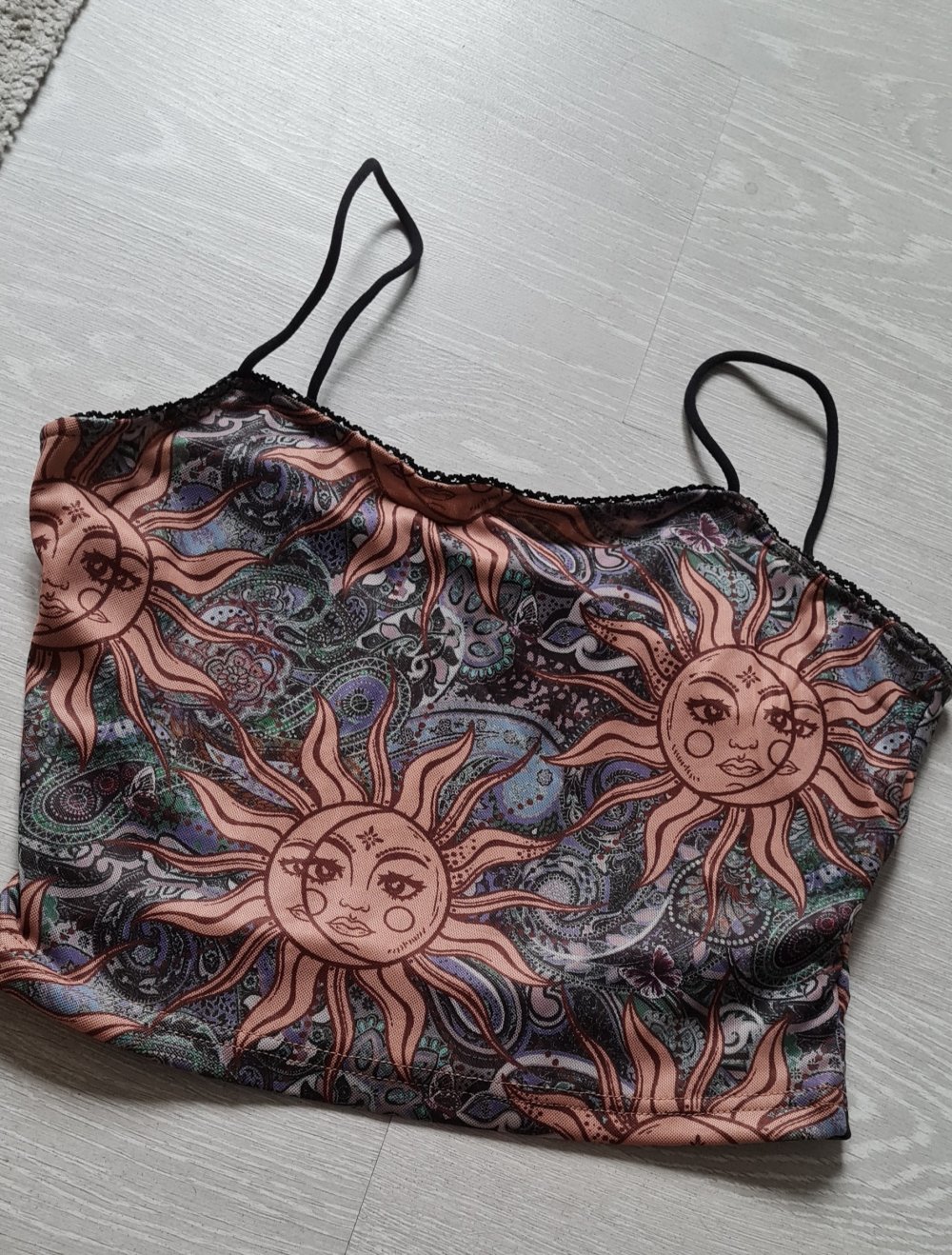 top crop Sonne Sterne neu