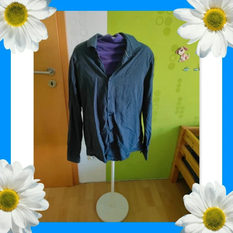 kleinkariertes blaues Hemd Gr.M