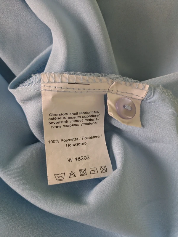 hellblaue Bluse Gr.50/2