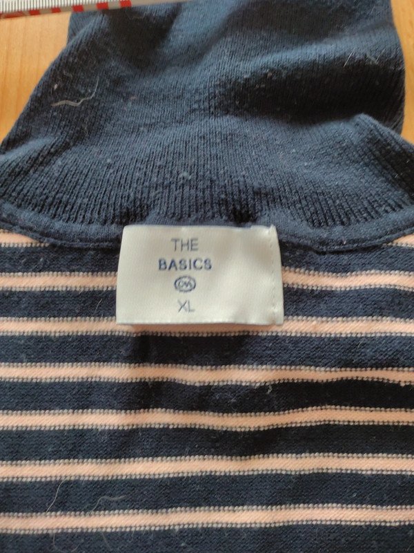 gestreifter Rollkragenpullover Gr.XL