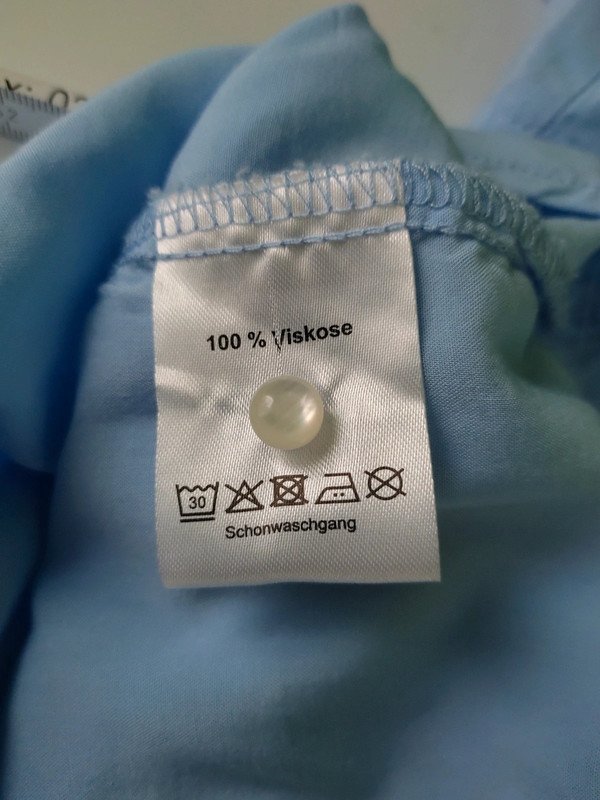 hellblaue Bluse Gr.44