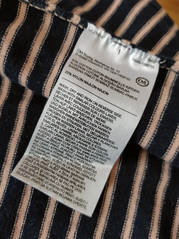 gestreifter Rollkragenpullover Gr.XL