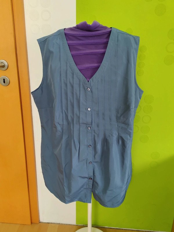 blaue Bluse Gr.48