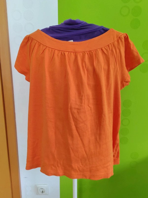 orangenes T-Shirt Gr.44/46