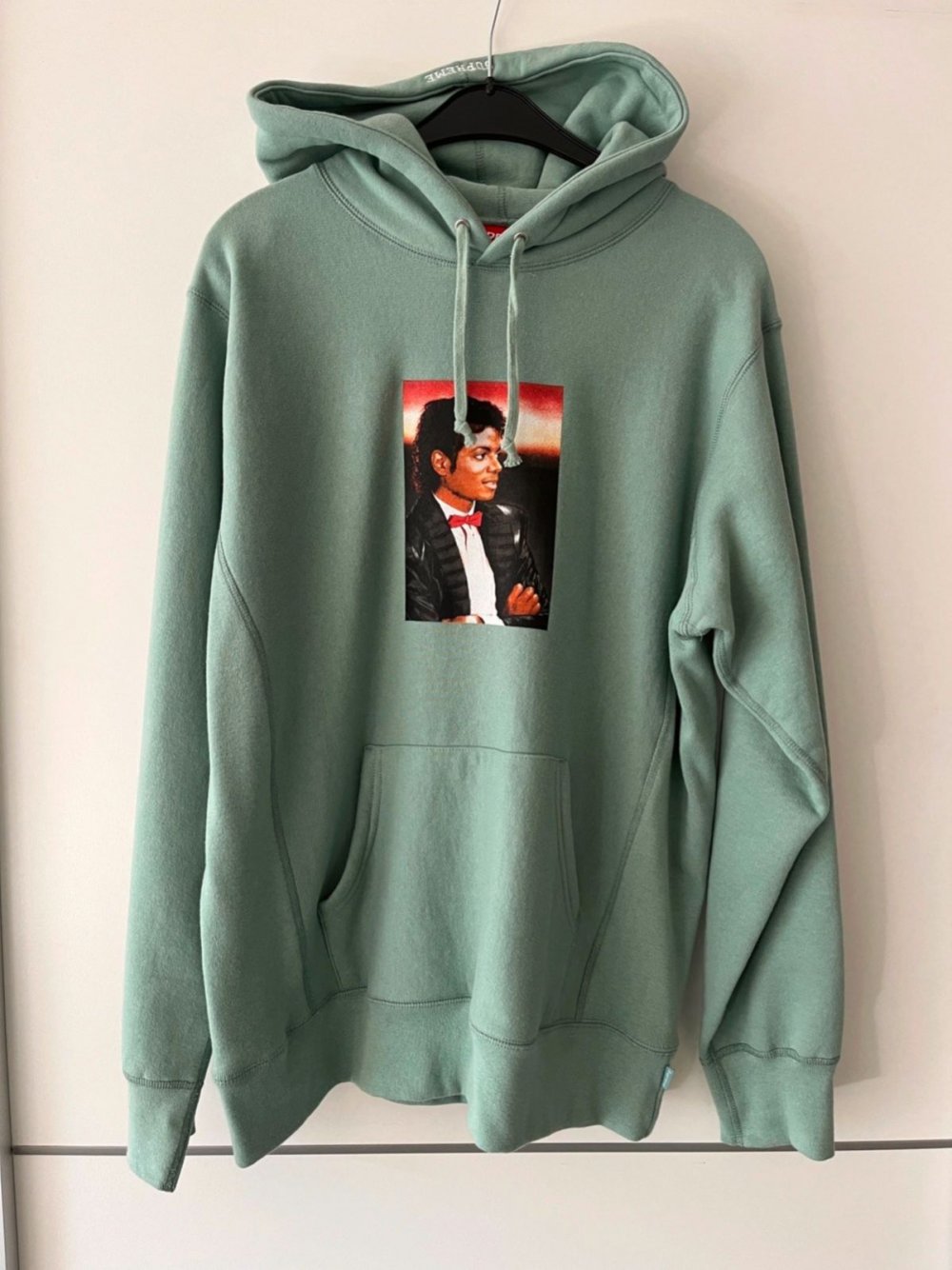 Supreme X Michael Jackson MJ Photo Hoodie Seafoam grün L Neu