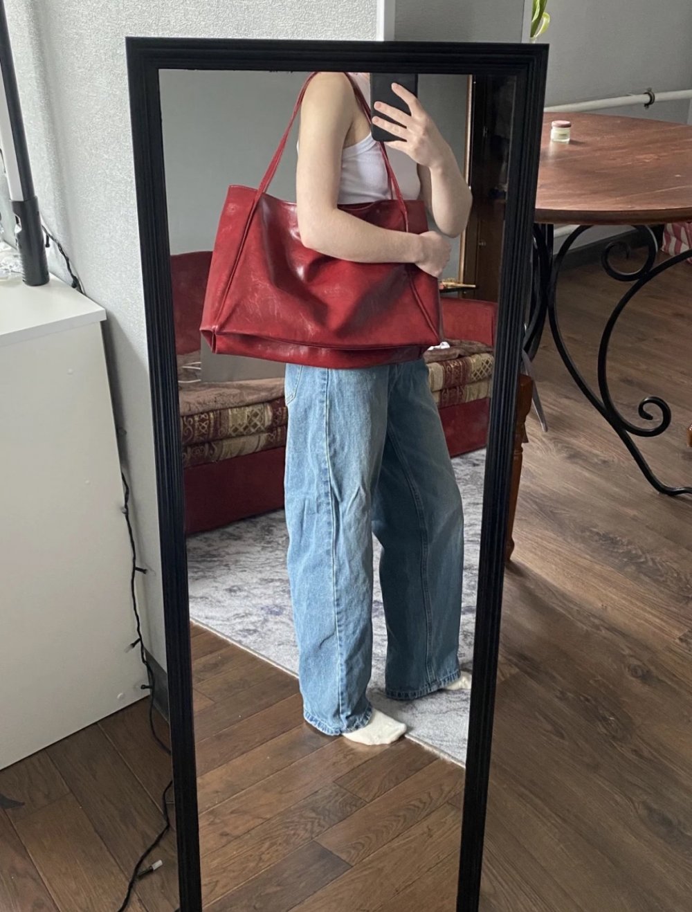 Vintage Schul-/Unitasche Pu Leder