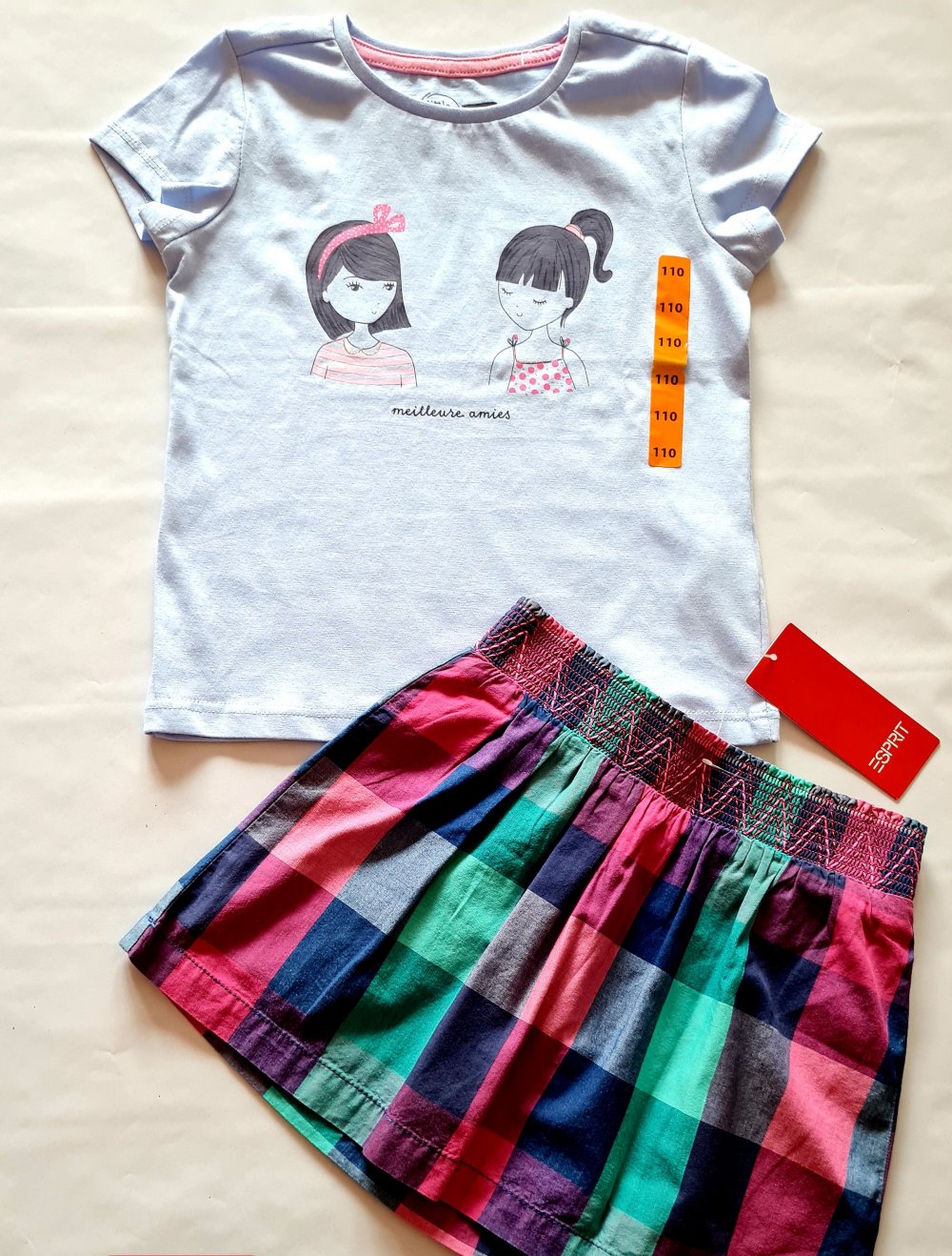 2 Tlg Set Rock +T-Shirt Neu, gr. 110