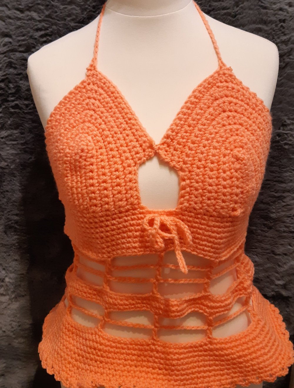 sommerliches top aus Wolle Unikat