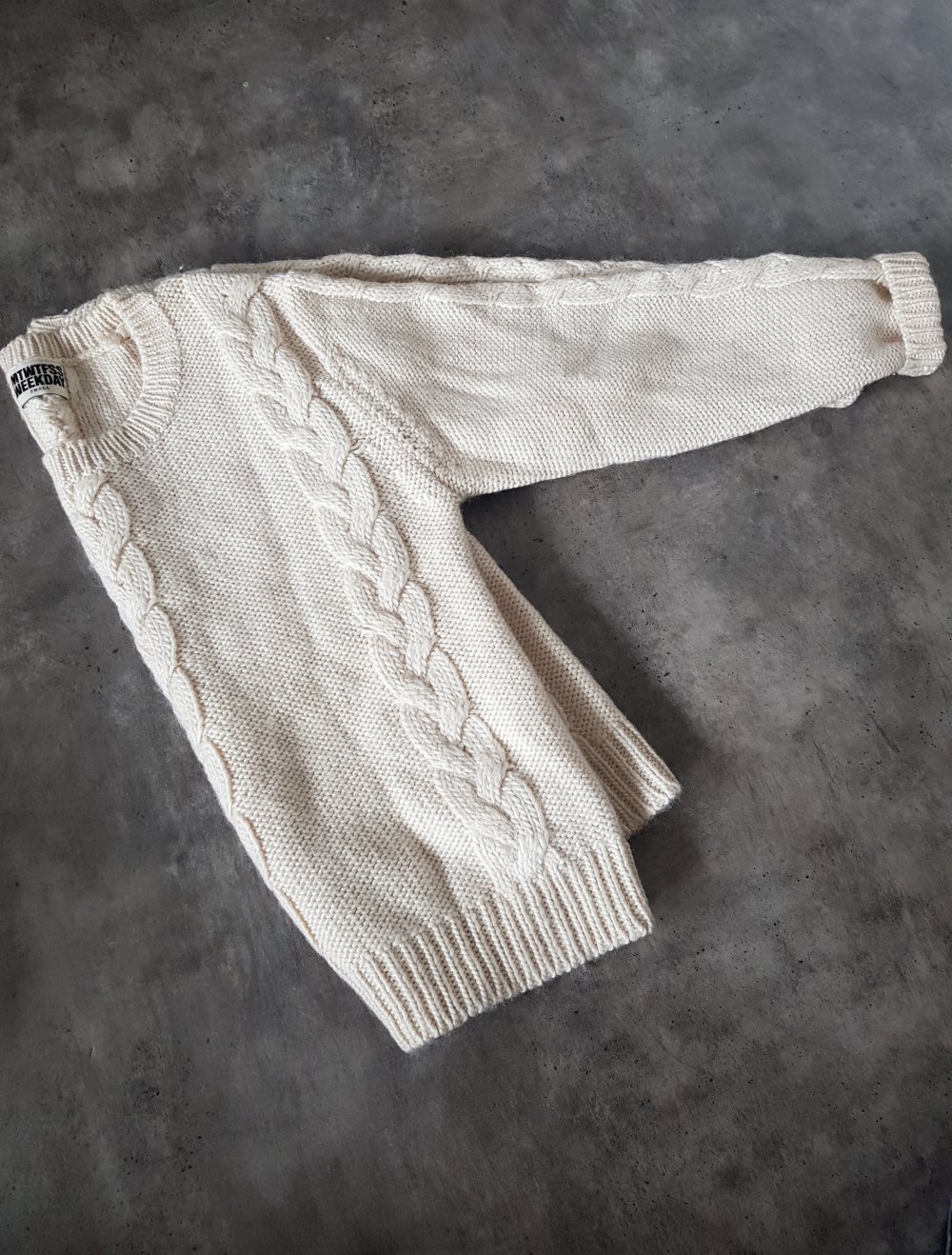 WKDY Grobstrick Pullover mit Zopfmuster