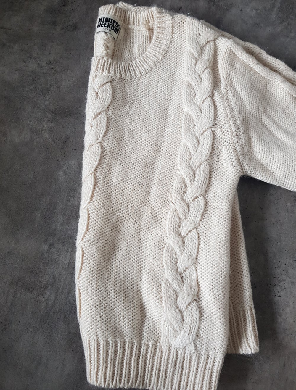 WKDY Grobstrick Pullover mit Zopfmuster