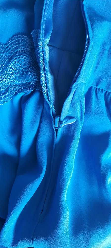 Kleid Orsay 36 S blau Reißverschluss A Linie Orsay