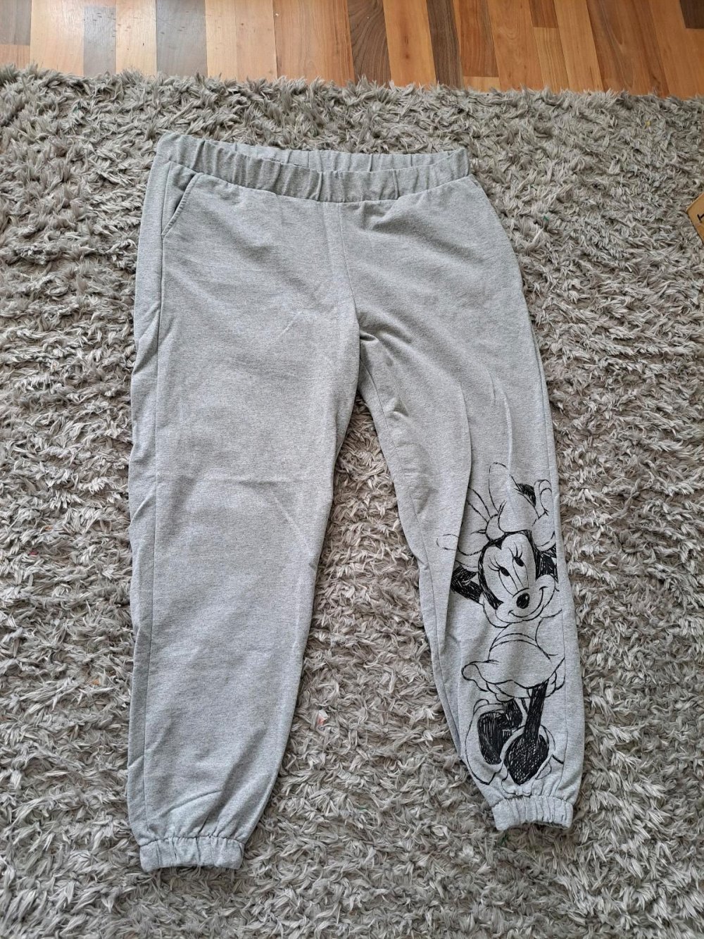 damen jogginghose mit minnie grau gr.48 neu 