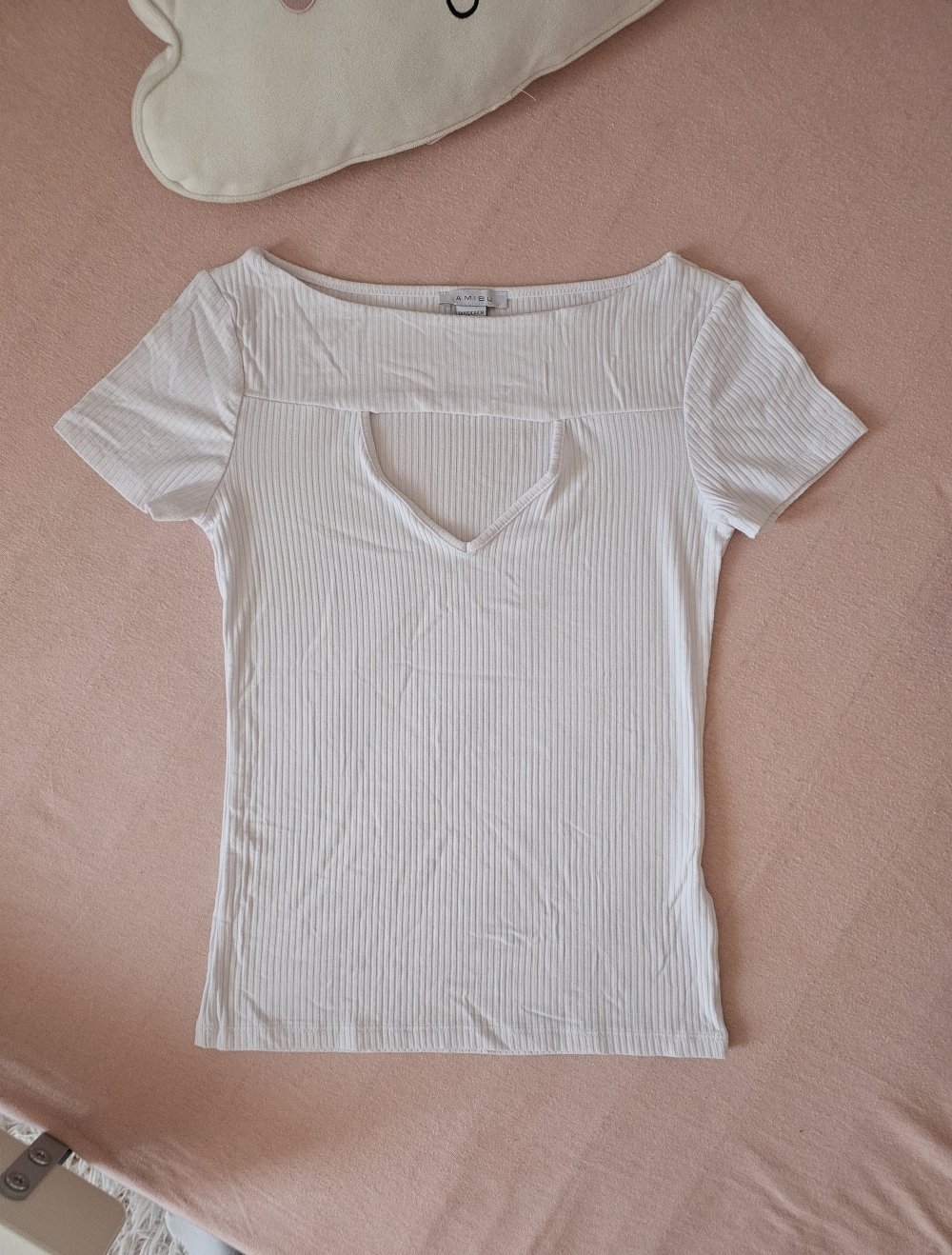 Sommer T-Shirt mit sexy Ausschnitt, Größe XS