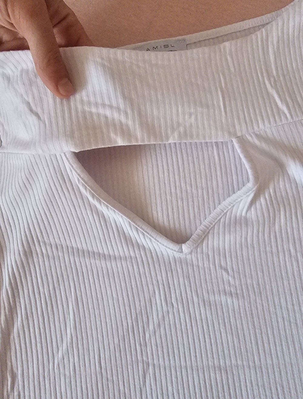 Sommer T-Shirt mit sexy Ausschnitt, Größe XS