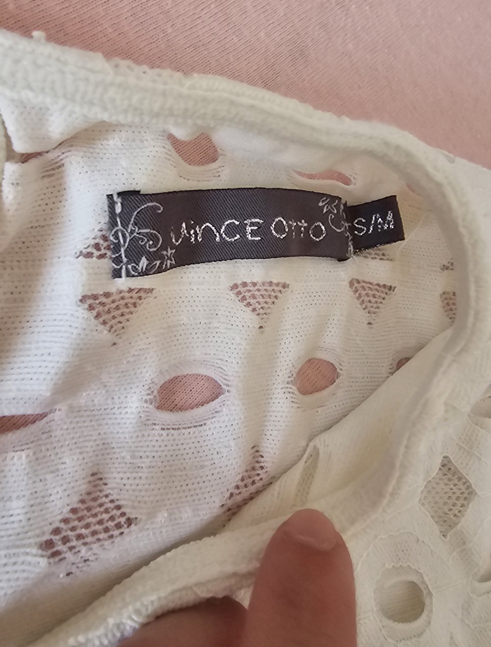 sommer Bluse / Tunika mit Spitzendetails, Fransen, nicht blickdicht (evtl. mit Top zu tragen oder ohne) Größe S/M