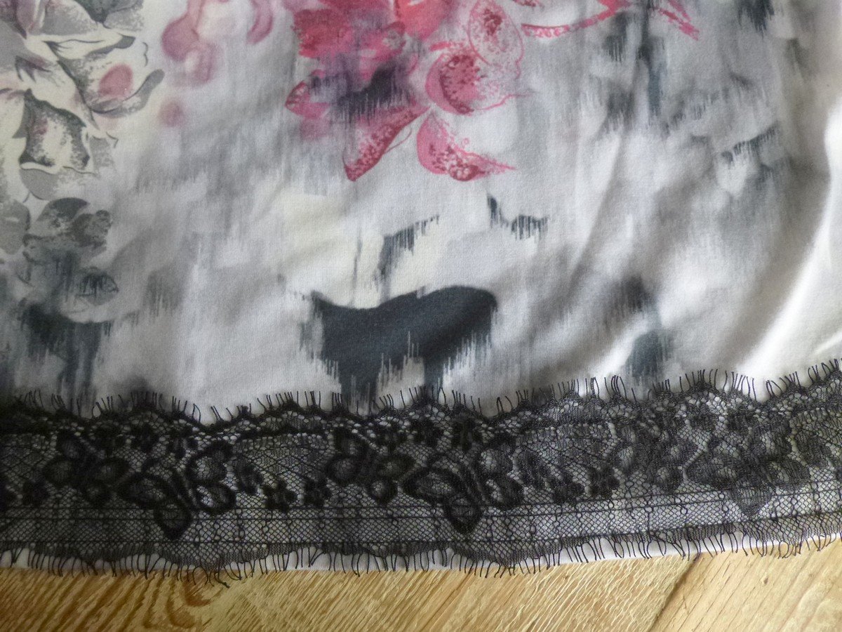  Bexley´s Woman Adler Shirt 3/4-Arm schwarz Gr. XXL Blumen & Spitze 95% Viskose