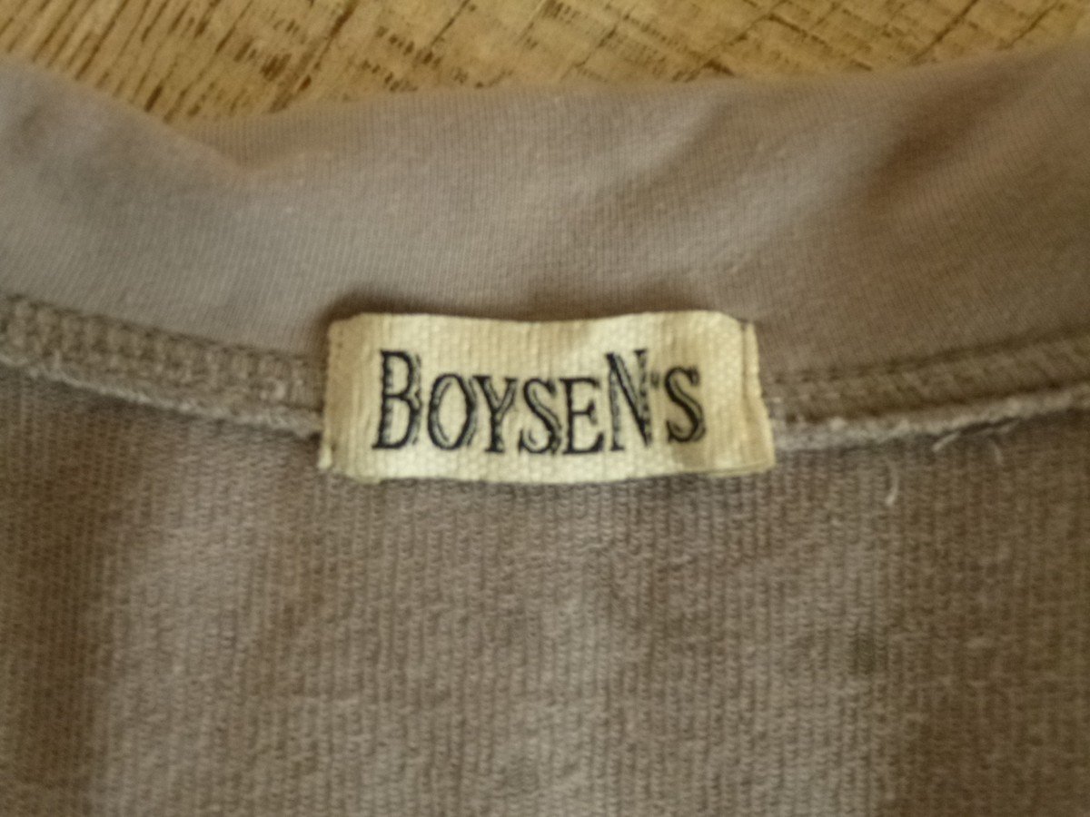 Boysen´s Strickjacke grau Gr. 36 Baumwolle Rüschen