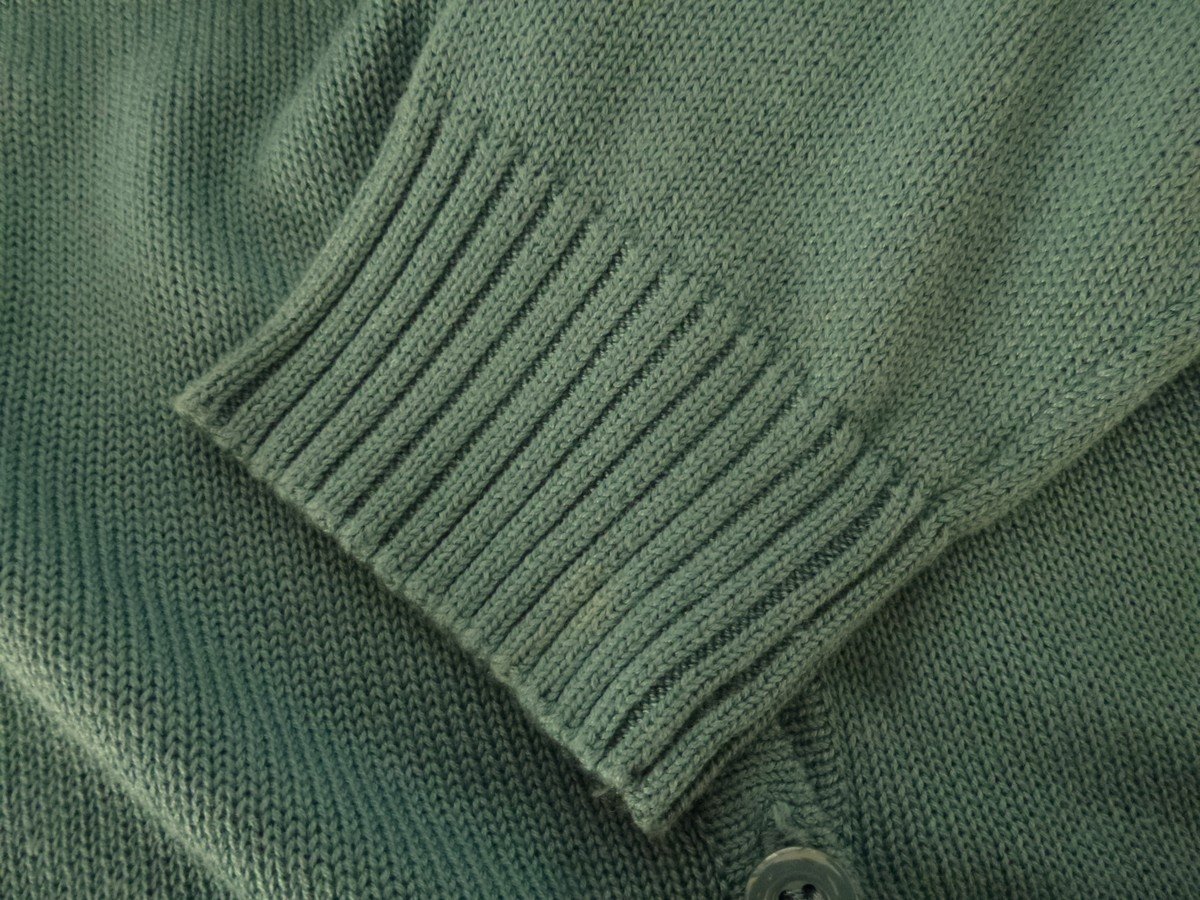  Biaggini Charles Vögele Langarm Strickjacke grün 52% Baumwolle