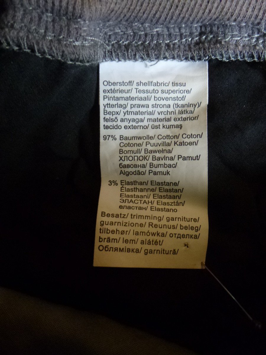  bpc Bonprix Collection Shorts grau / anthrazit Gr. 38 97% Baumwolle