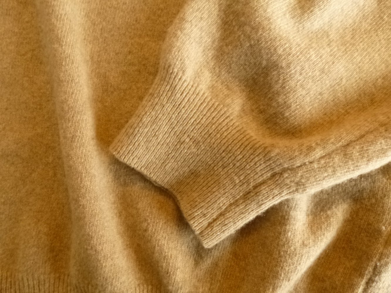  Authentic Clothing Company Langarm-Pullover beige/hellbraun 80% Schurwolle