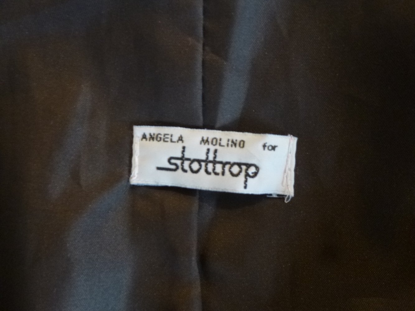  Angela Molino for Stottrop Jacke dunkelbraun Gr. 40 Wolle Stehkragen