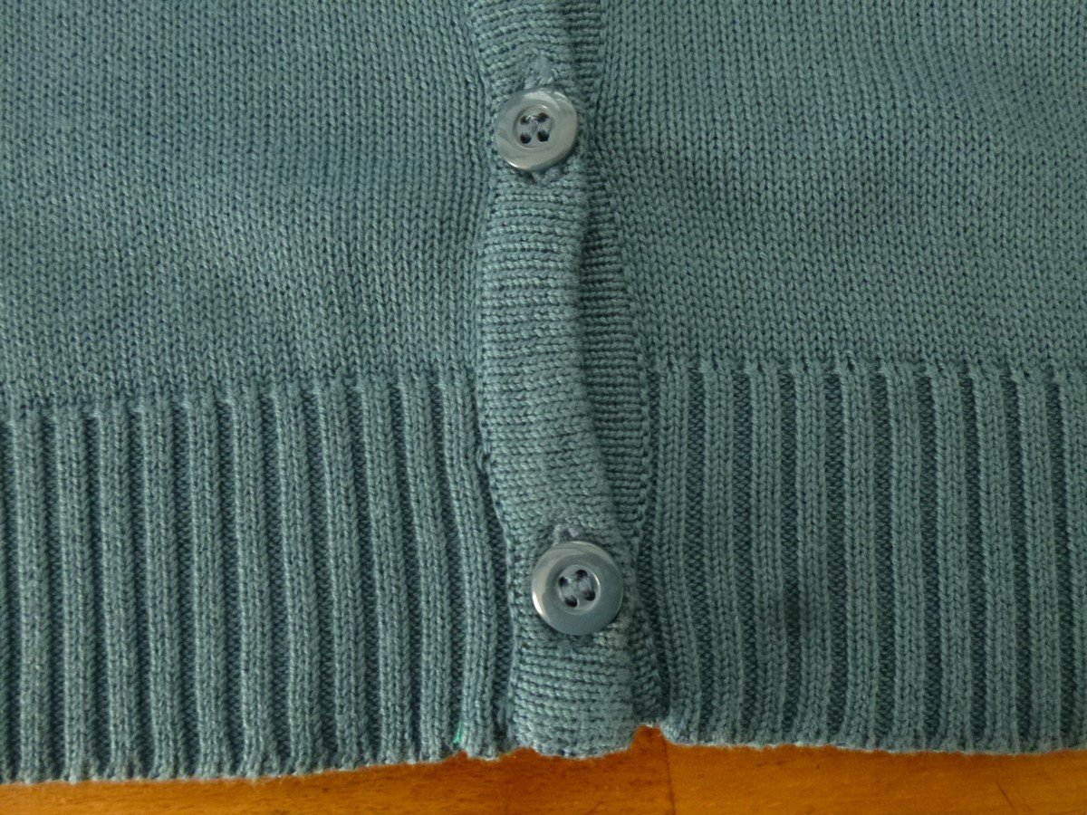  Biaggini Charles Vögele Langarm Strickjacke grün 52% Baumwolle