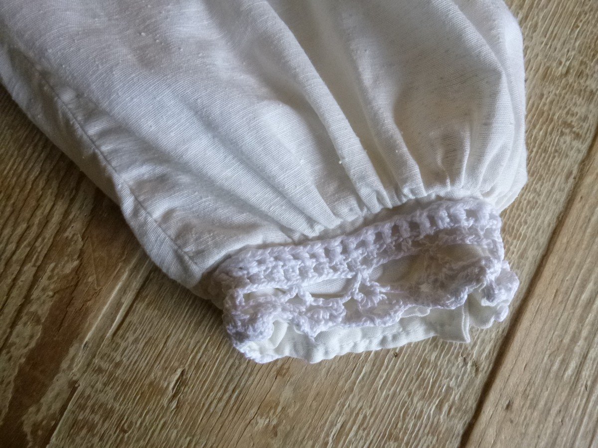  Bolero Jäckchen weiß-creme Langarm mit Spitze