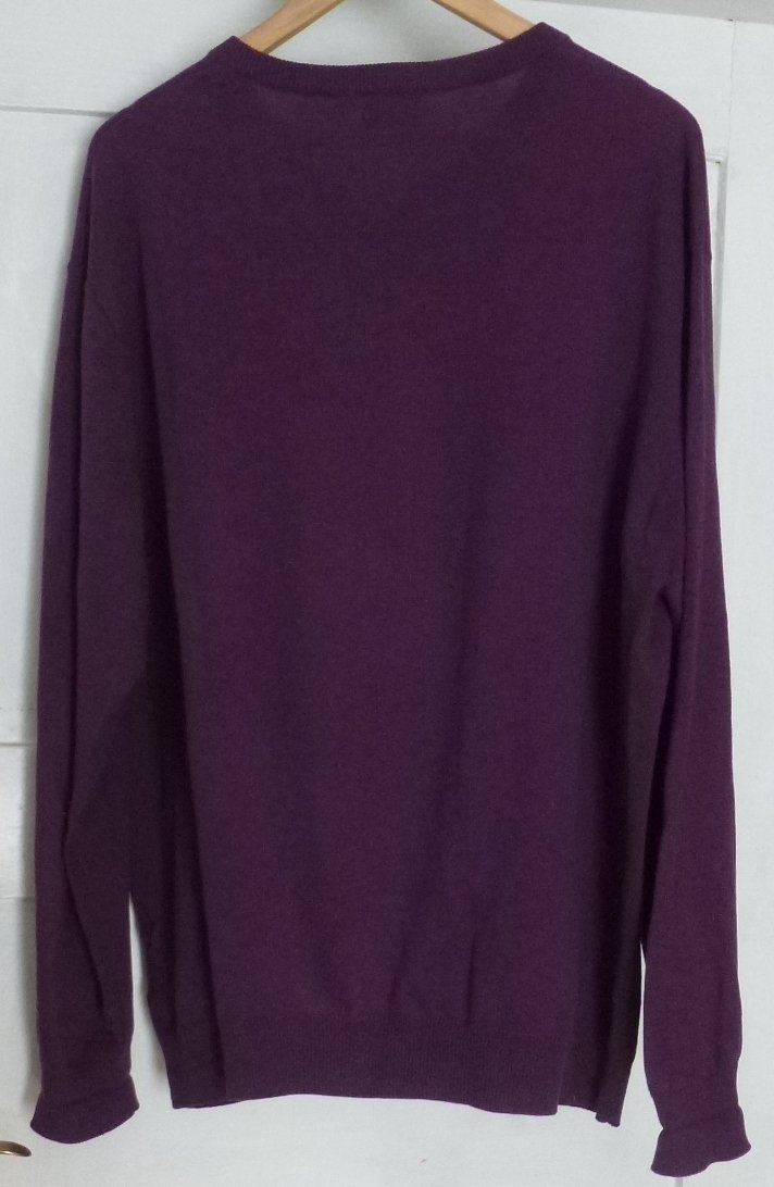 Authentic Clothing Company Langarm Pullover violett Gr. XXL 100% Baumwolle