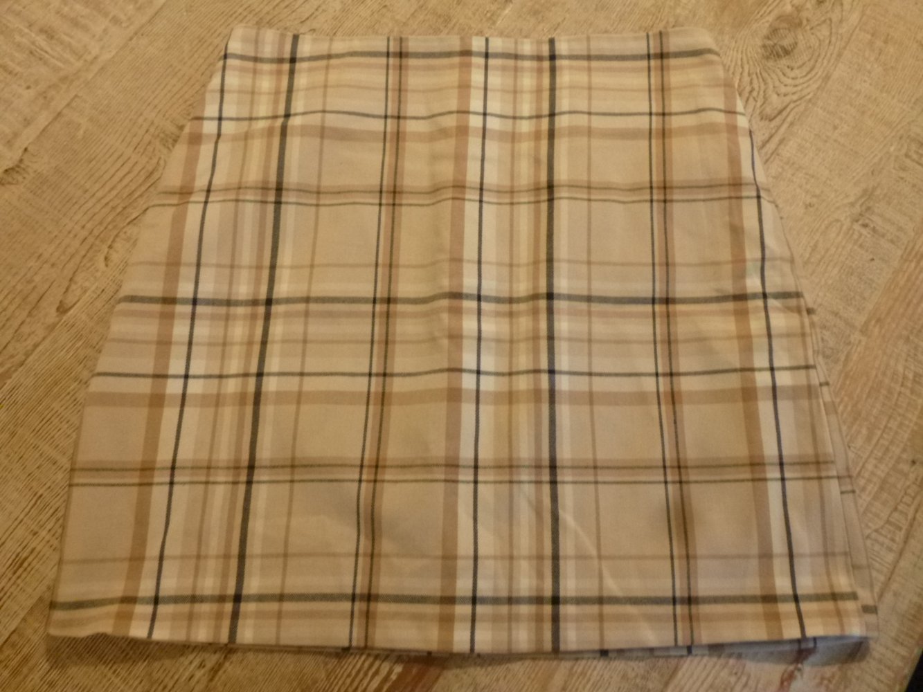  Amisu Rock beige kariert Gr. 40 30% Viskose