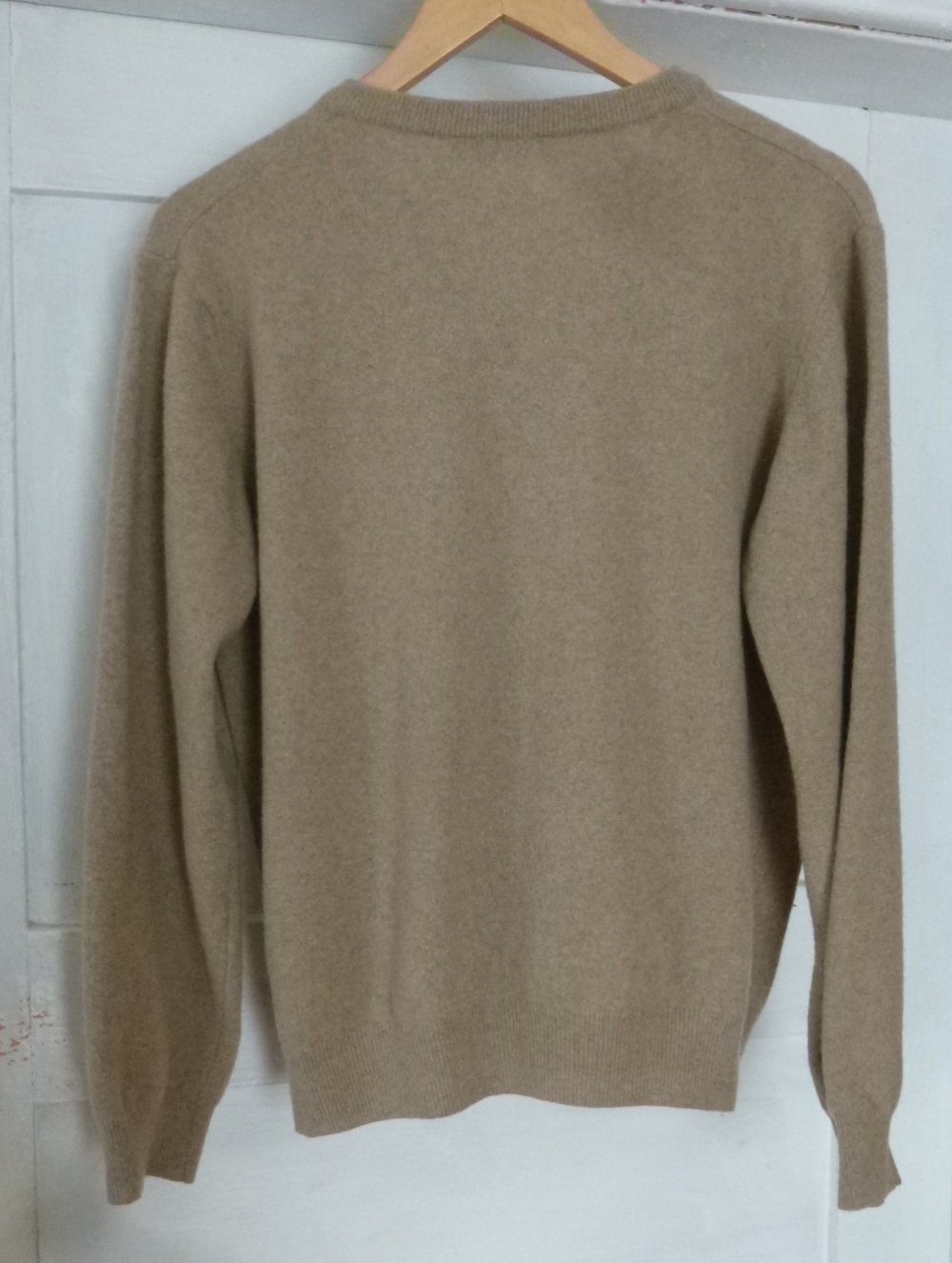  Authentic Clothing Company Langarm-Pullover beige/hellbraun 80% Schurwolle