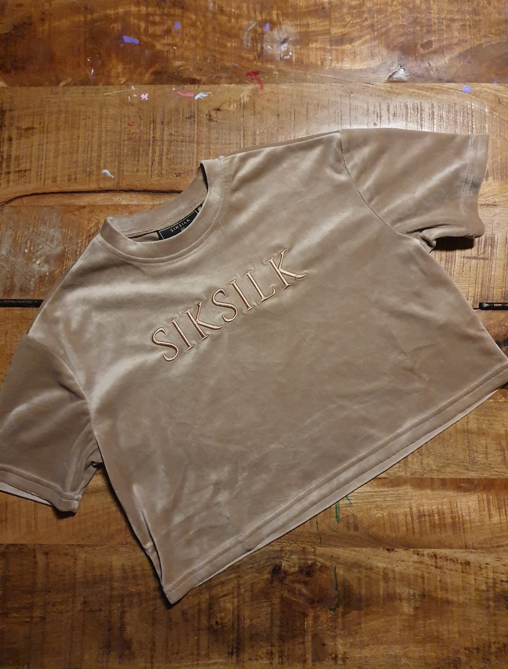 leonie,s cropped nicki tee shirt print