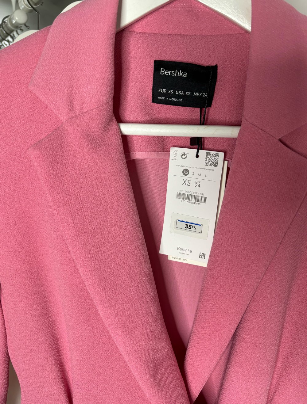 Blazer Kleid Bershka pink Blazerkleid