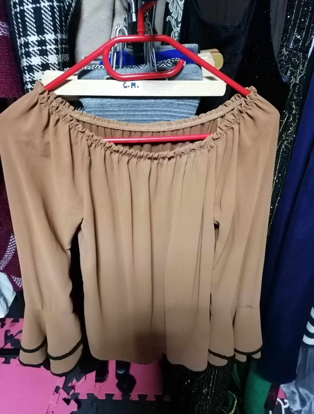 Schulterfreie Blusen XS-M