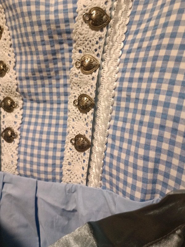 Dirndl Trachtenkleid blau kariert Gr. 36