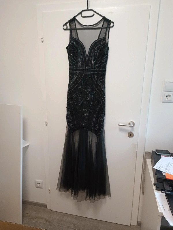 Cocktail Kleid Gr xl schwarz