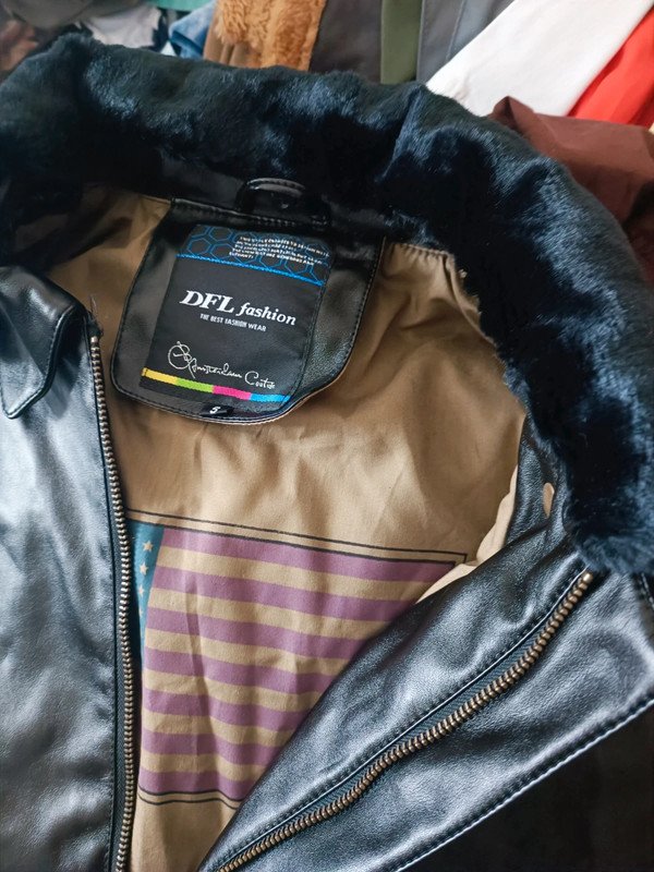 Vintage U.S. Air Army Herren Bomberjacke Kunstleder