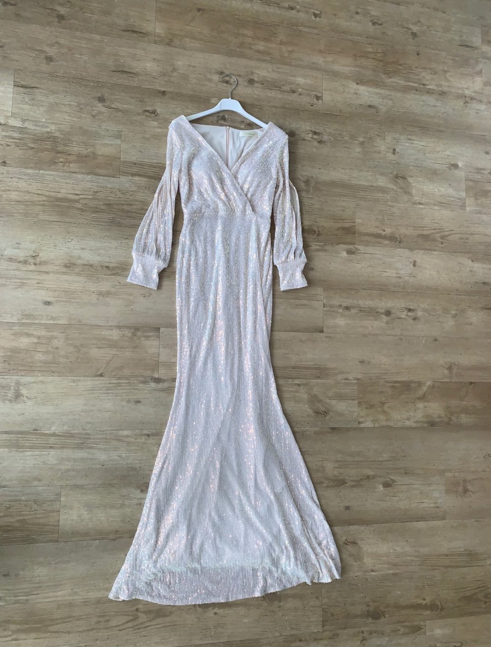 Abendkleid beige
