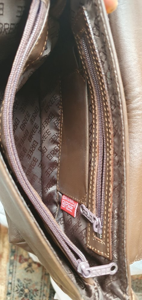 braune Schultertasche, Marke: Bree