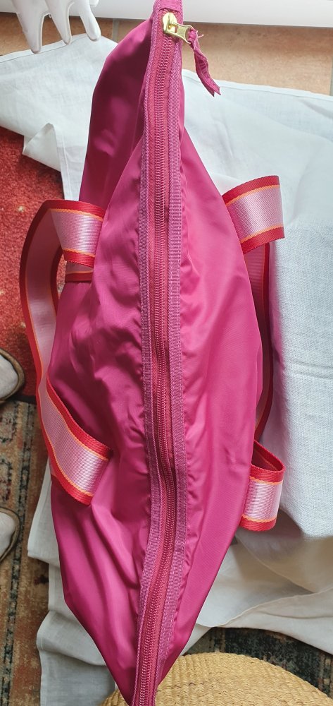 pinke Schultertasche/Shopper