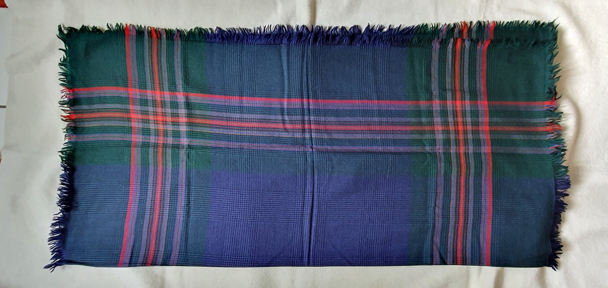 kariert gemustertes Wolltuch