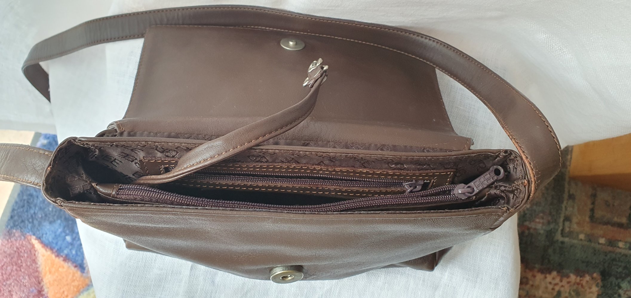 braune Schultertasche, Marke: Bree