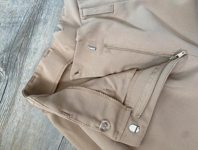 Beige Stoff-Hose von Page One