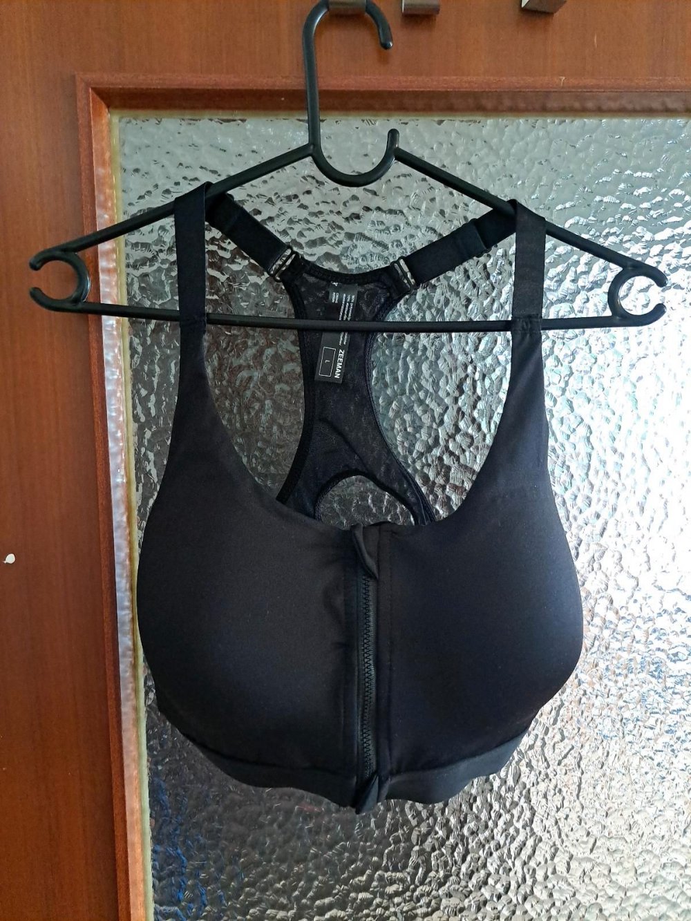bh mit reissverschluss schwarz gr. L