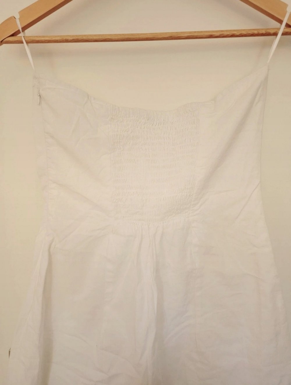 100% Baumwolle Dress Kleid Gerafftes Korsett Kurzkleid Partykleid Sommerkleid Strandkleid