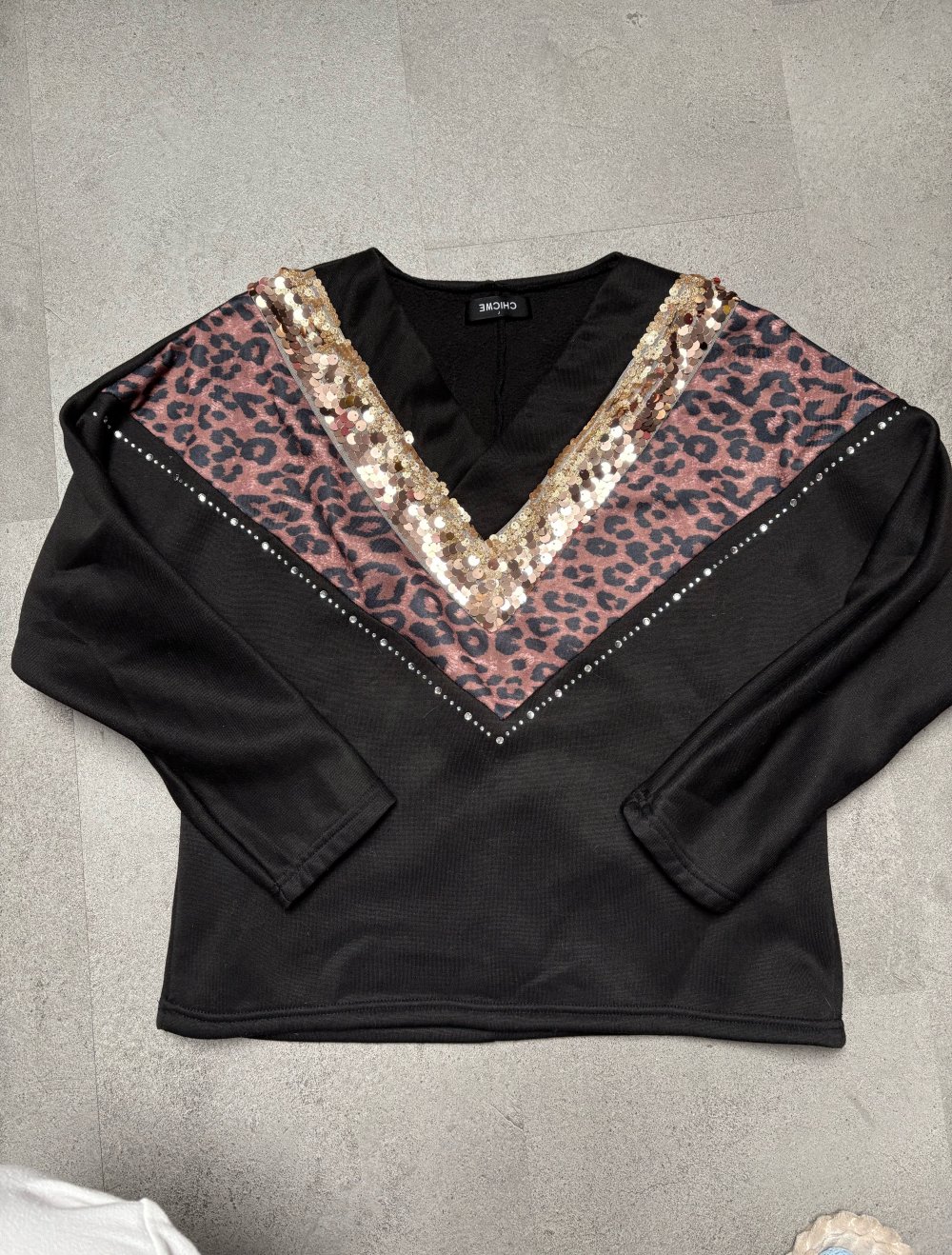 Sweatshirt mit Pailletten