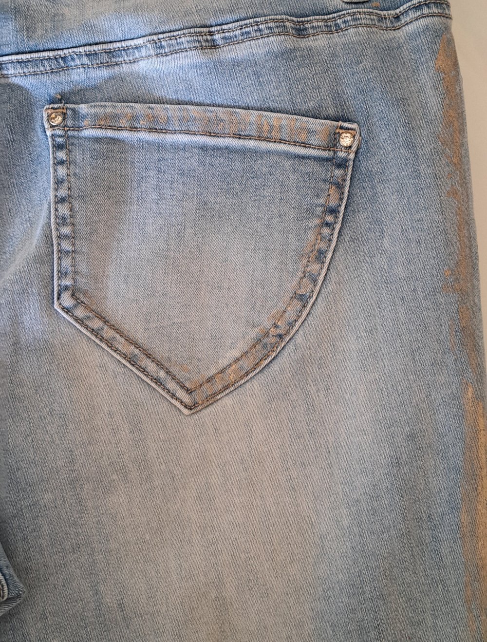 Mocca Jeans gerader Schnitt mit Gummizug