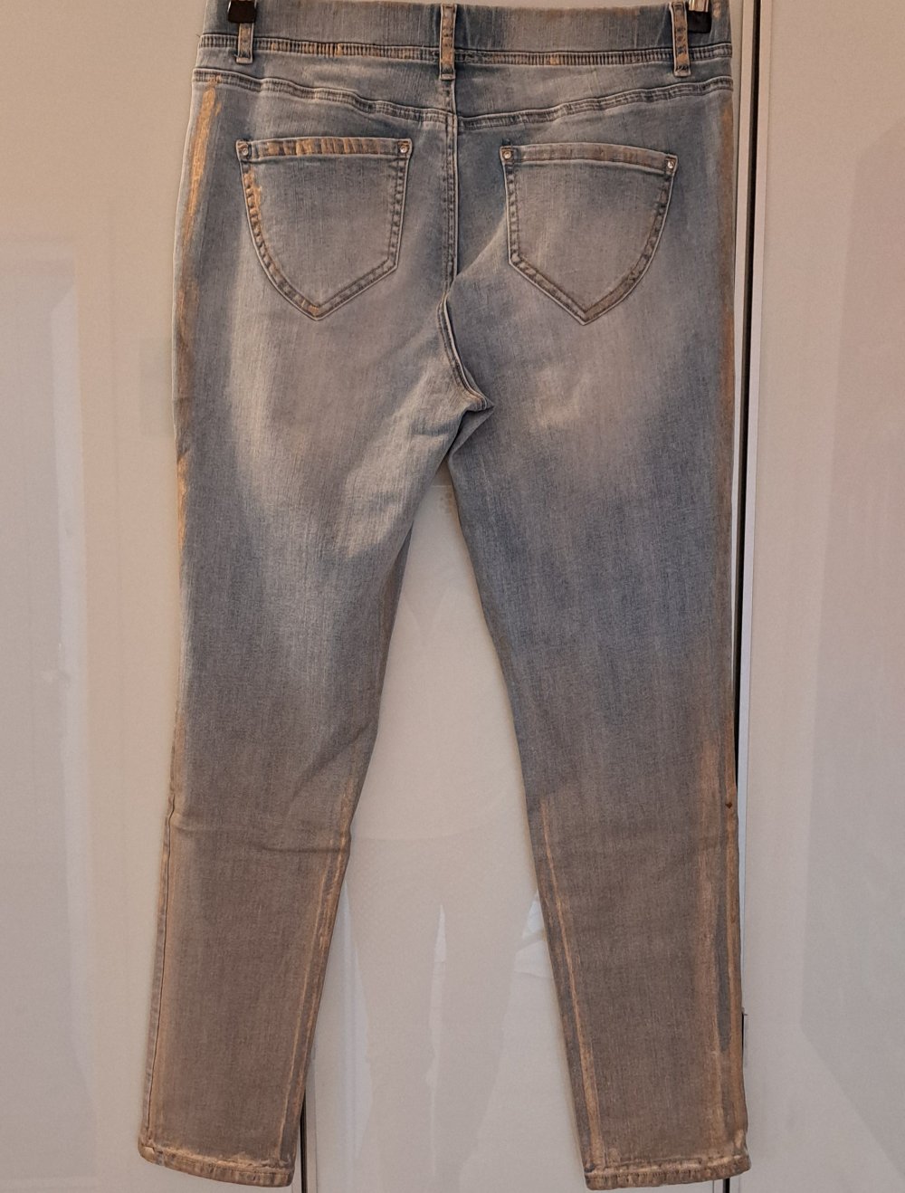 Mocca Jeans gerader Schnitt mit Gummizug