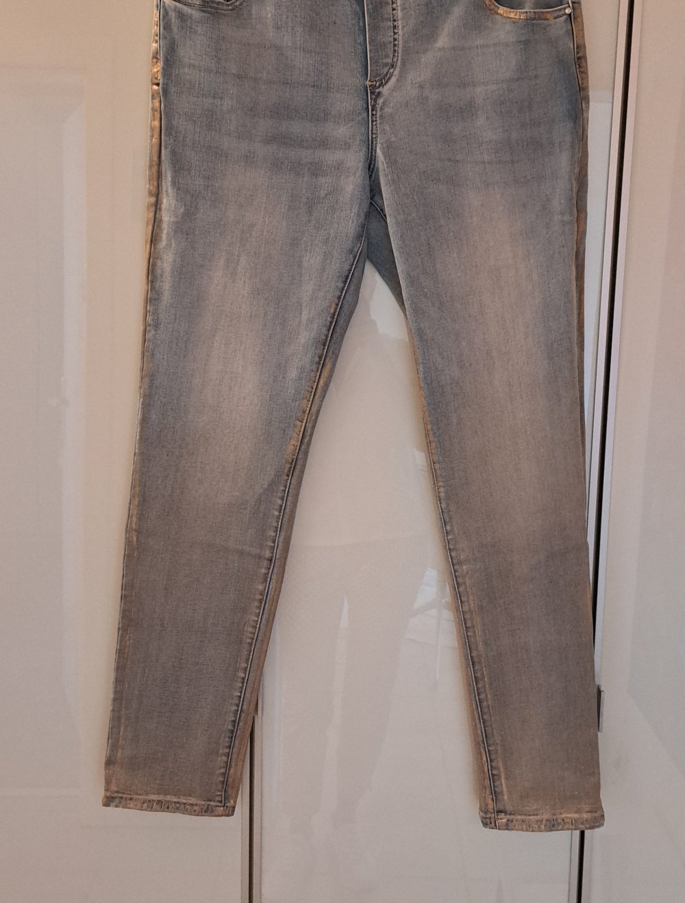 Mocca Jeans gerader Schnitt mit Gummizug