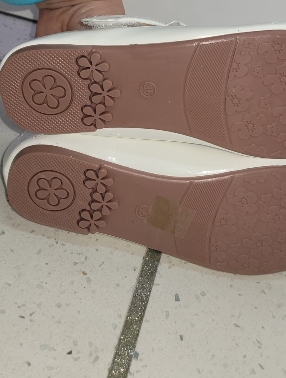 35 #Neu #Mädchen #Kommunion #Schuhe #Ballerina #weiß #Schleife