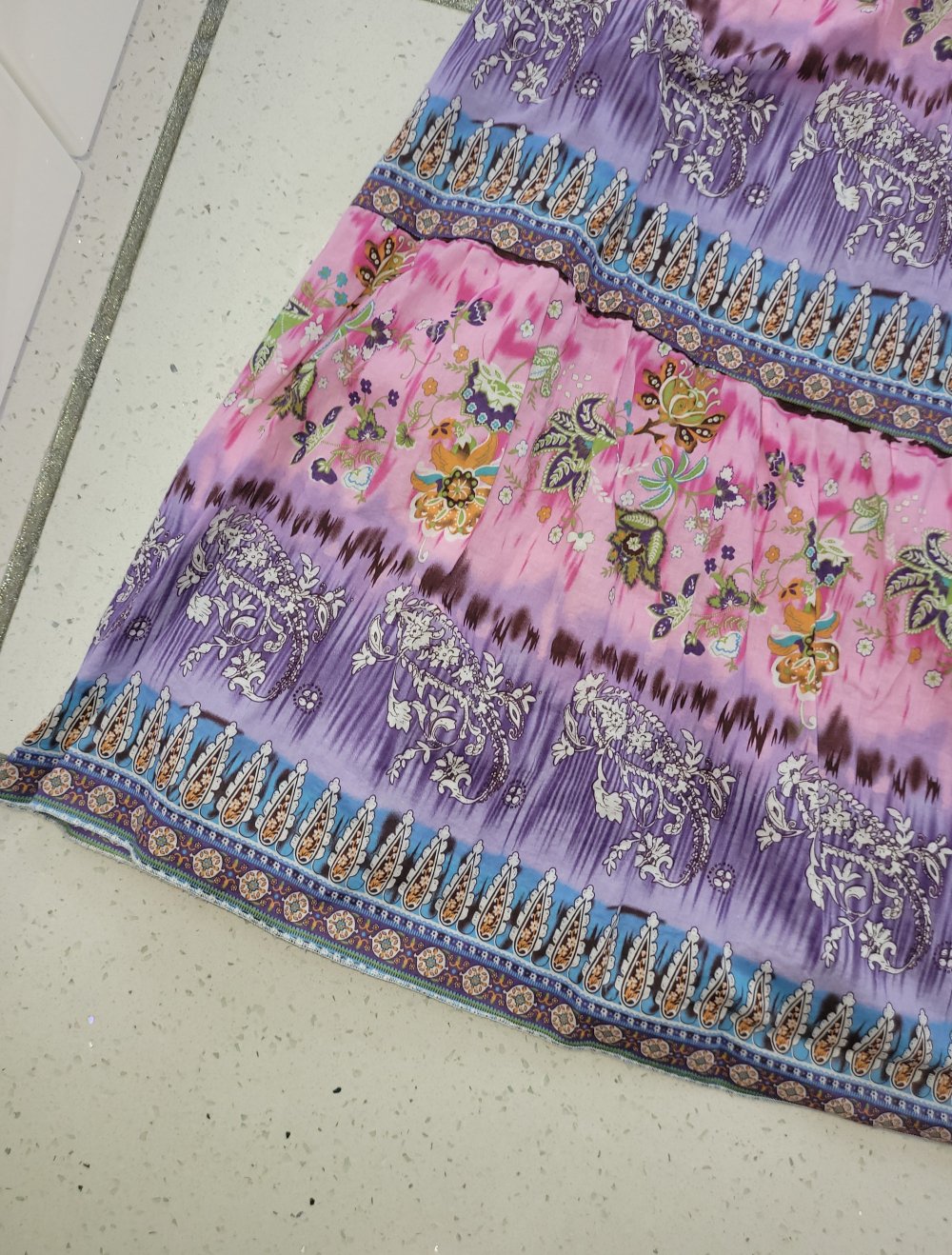 36  S  #Damen #langes  #Strand #Kleid #bunt #sommer Urlaub